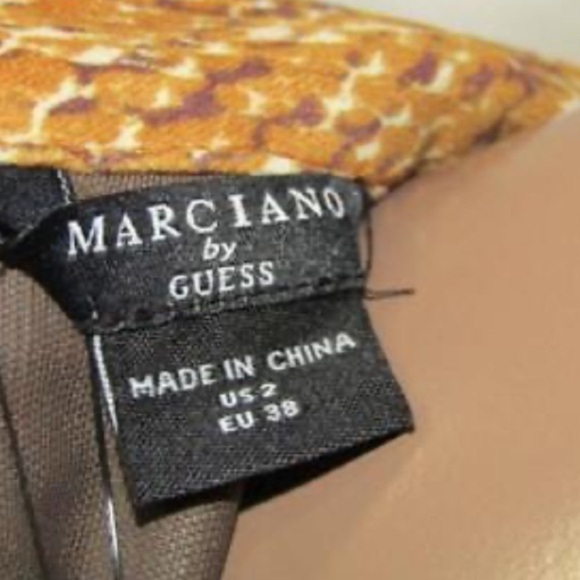 Marciano by Guess US 2/EU 38 Hudson Dress Printed Secret Skin Print Dress NWT - Picture 3 of 6